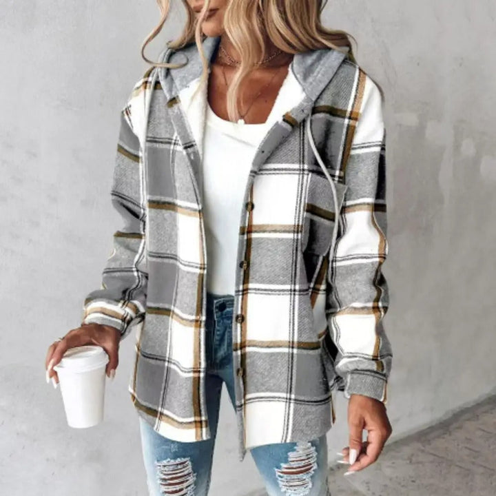 Amabel™ - Cozy Plaid Hooded Shirt