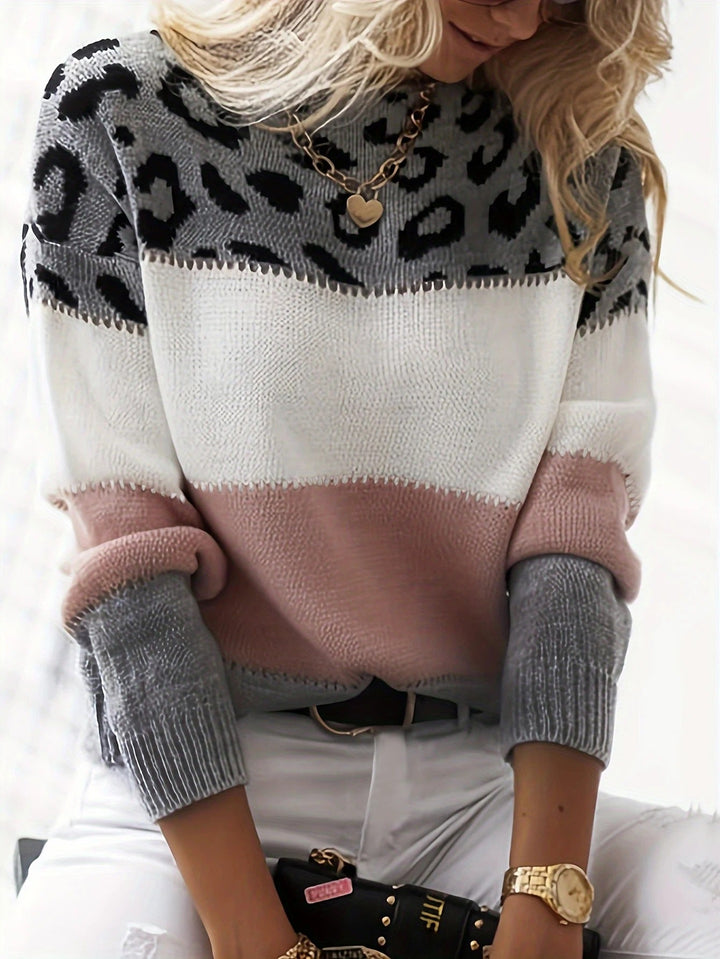 Selene™ - Luxe Leopard Knit Sweater
