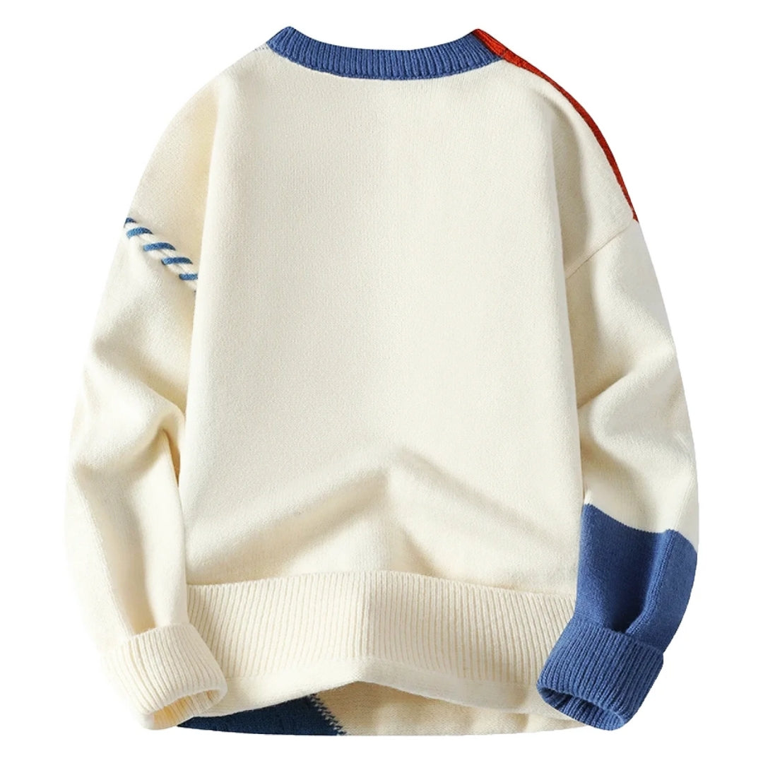 Finley™ | Cozy Patchwork Knit Sweater