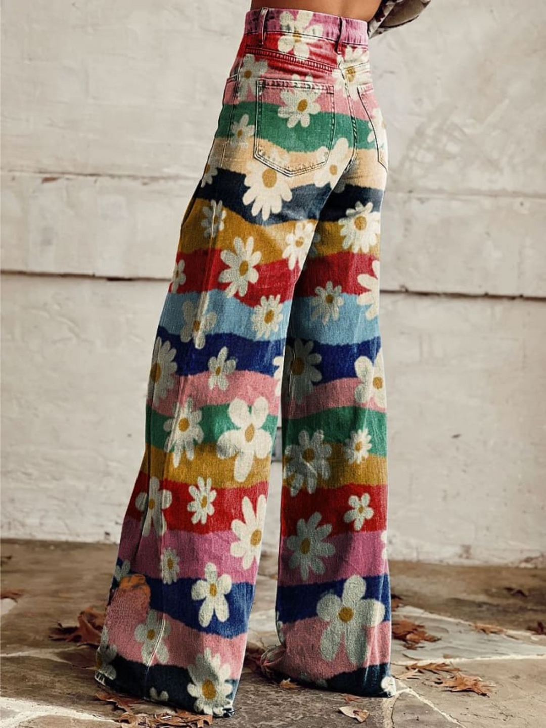 Zinnia™ - Floral Boho Wide-Leg Pants
