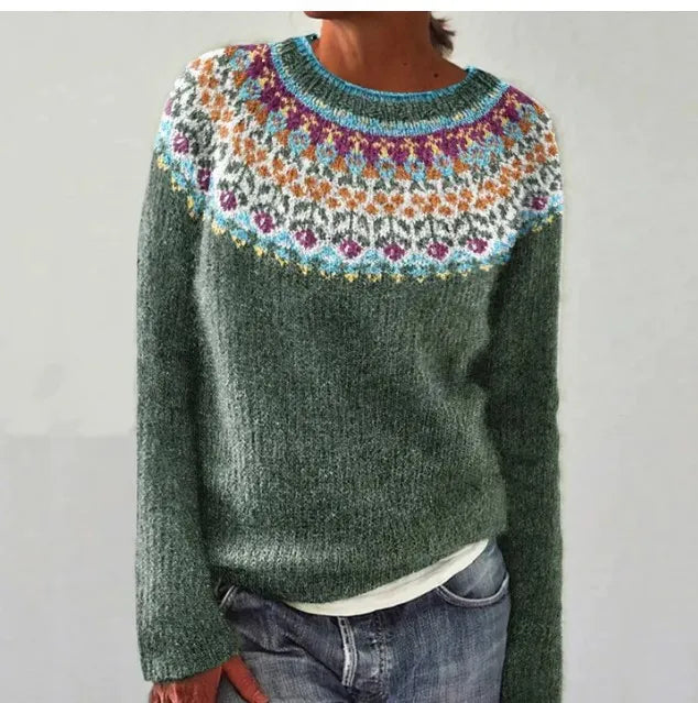 Lila™ | Joyful Nordic Knit Sweater