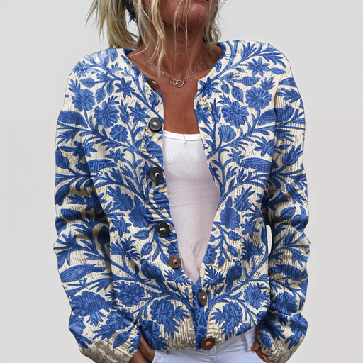 Caitlin™ - Floral Button Cardigan