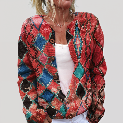 Caitlin™ - Floral Button Cardigan