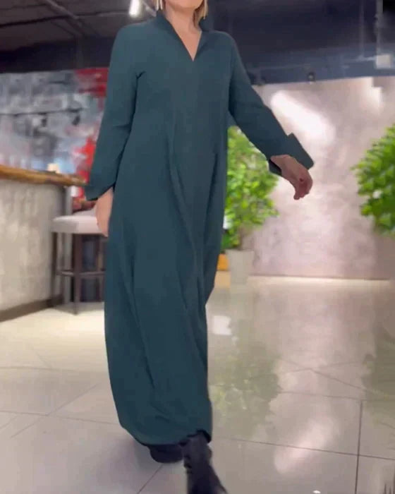 Eleanor™ - Elegant Longline Shirt Dress