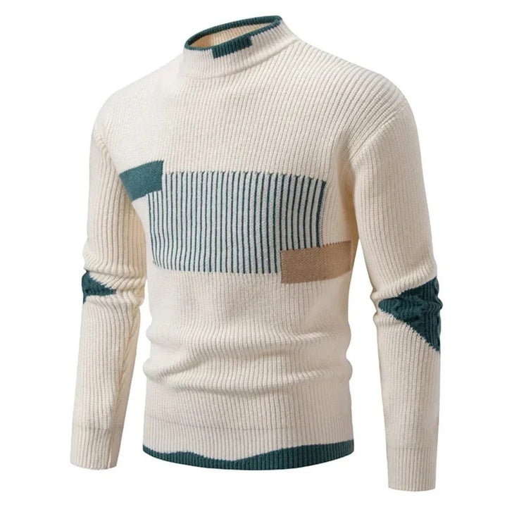 Oskar™ | Modern Geometric Knit Sweater