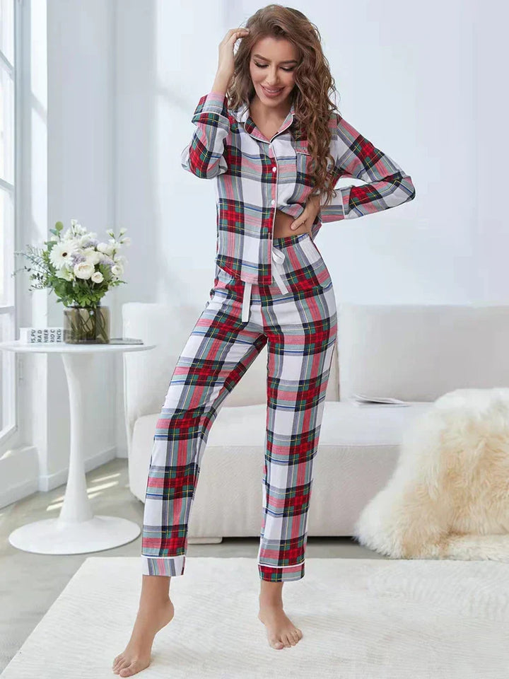 Selina™ - Plaid Cozy Pyjamas Set