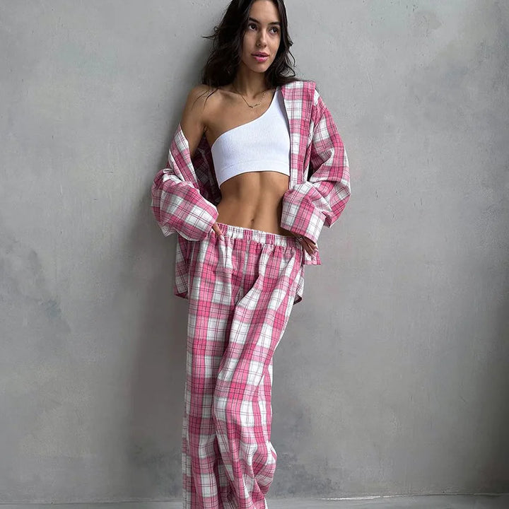 Leona™ - Cozy Checkered Pyjamas