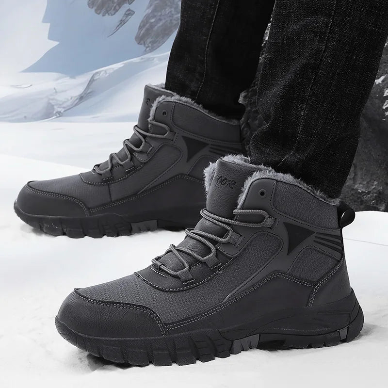 Allen - Wide-fitting Winter Leather Boots