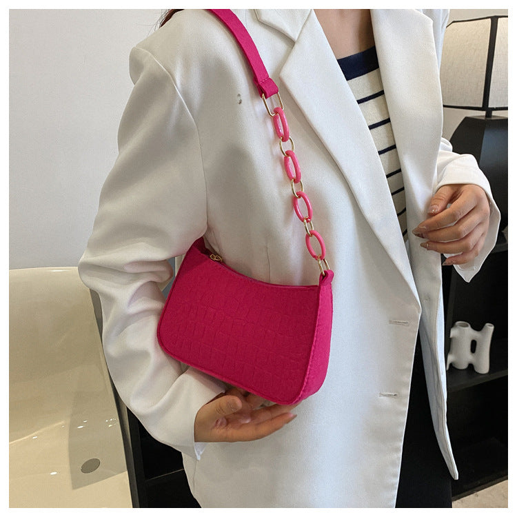 Aurelia™ - Croc Textured Shoulder Bag