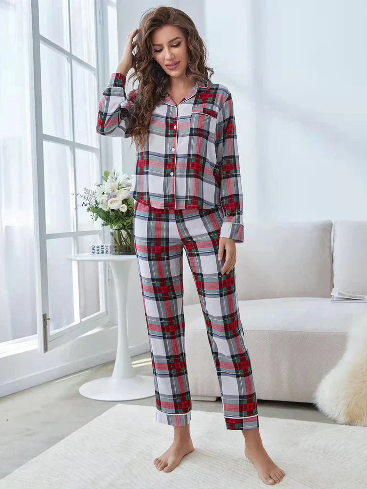 Selina™ - Plaid Cozy Pyjamas Set