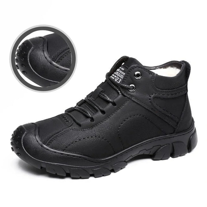 Albert - Waterproof Wide-fit Winter Leather Boots