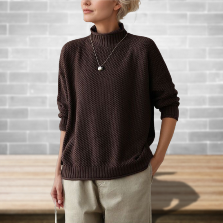Evangeline™ - Cozy Knit Turtleneck