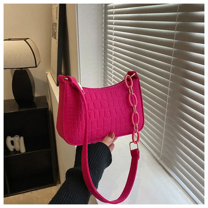 Aurelia™ - Croc Textured Shoulder Bag