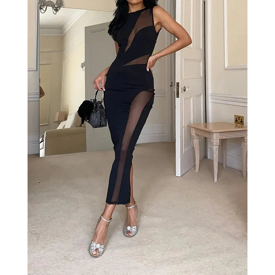 Scarlett™ - Luxe Mesh Glow Dress
