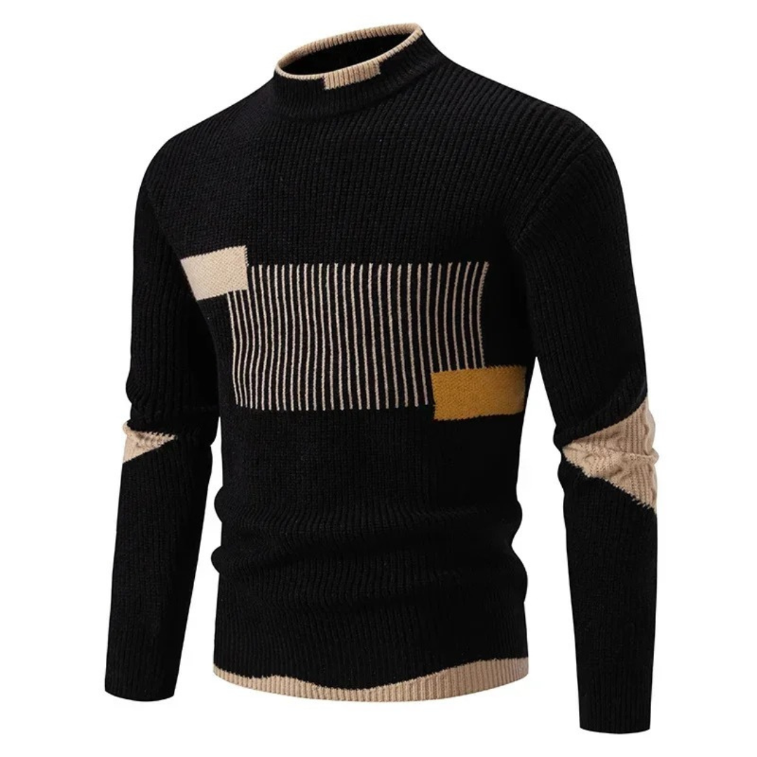 Oskar™ | Modern Geometric Knit Sweater