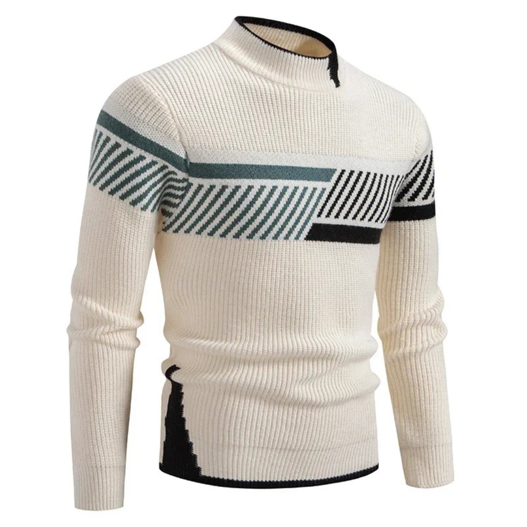 Oskar™ | Modern Geometric Knit Sweater