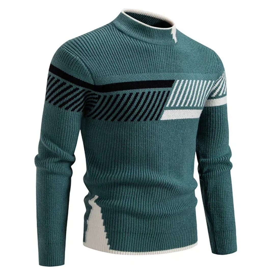Oskar™ | Modern Geometric Knit Sweater