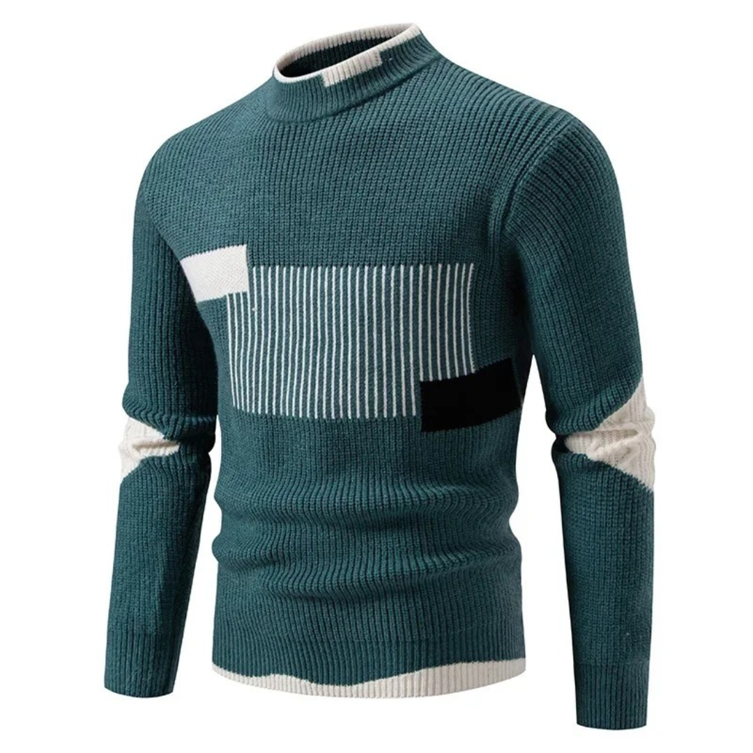 Oskar™ | Modern Geometric Knit Sweater