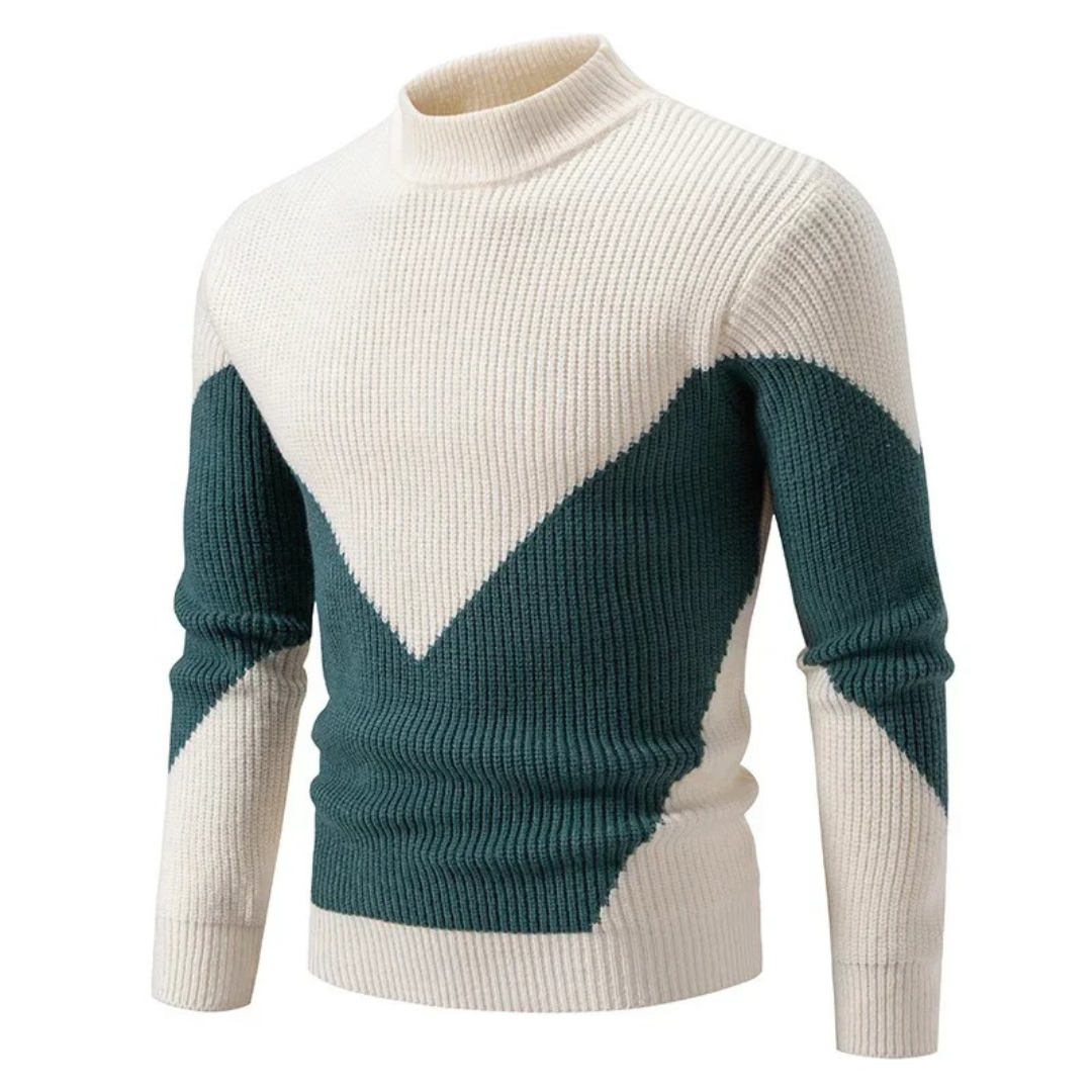 Oskar™ | Modern Geometric Knit Sweater