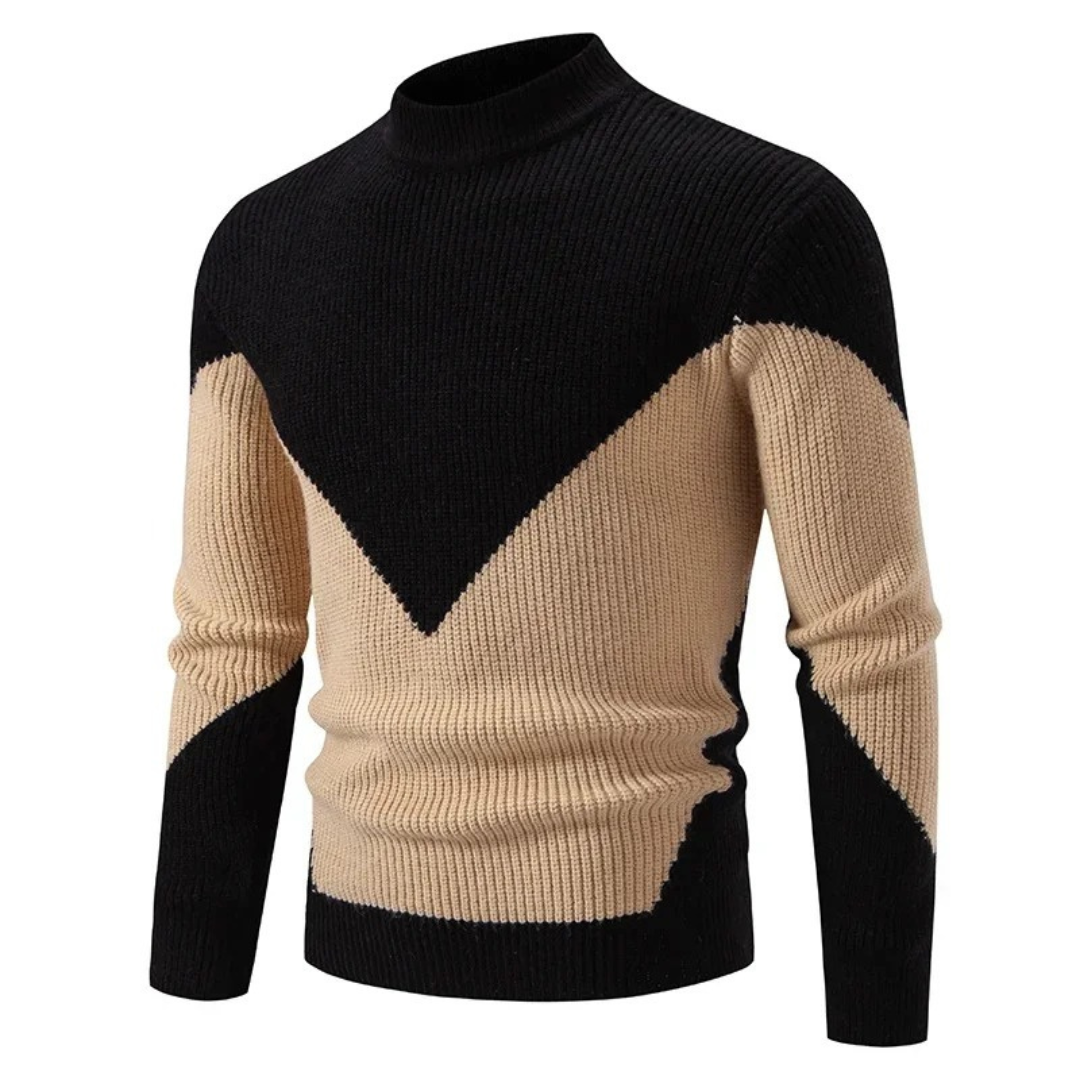 Oskar™ | Modern Geometric Knit Sweater